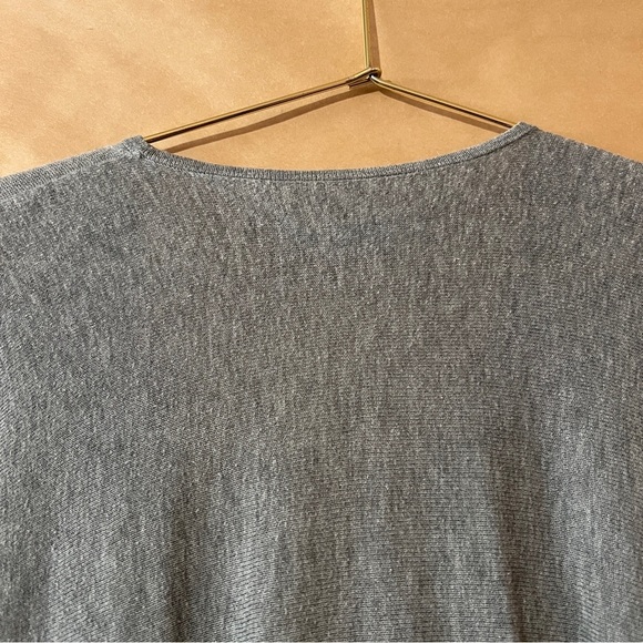 AllSaints | Itat Shrug Convertible Twist Sweater Cardigan Grey Cotton Size S - Picture 9 of 11